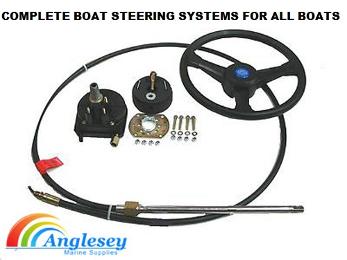 Boat Steering-Helm-Kit-Wheel-Parts-Cable-Hydraulic